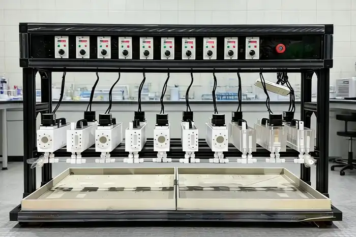 What are the primary applications of PTFE mixer-settlers?