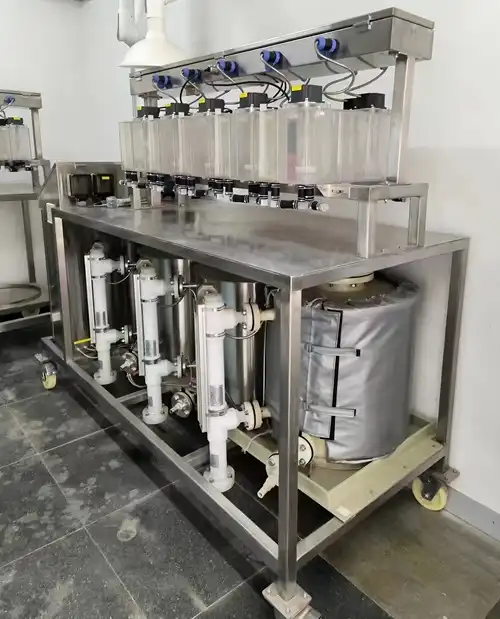 Can Transparent PMMA Mixer-settlers handle acidic solutions?